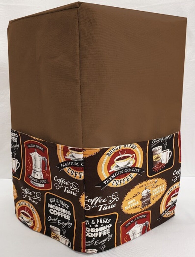 Canvas Morning Coffee Coffee Maker Cover Etsy