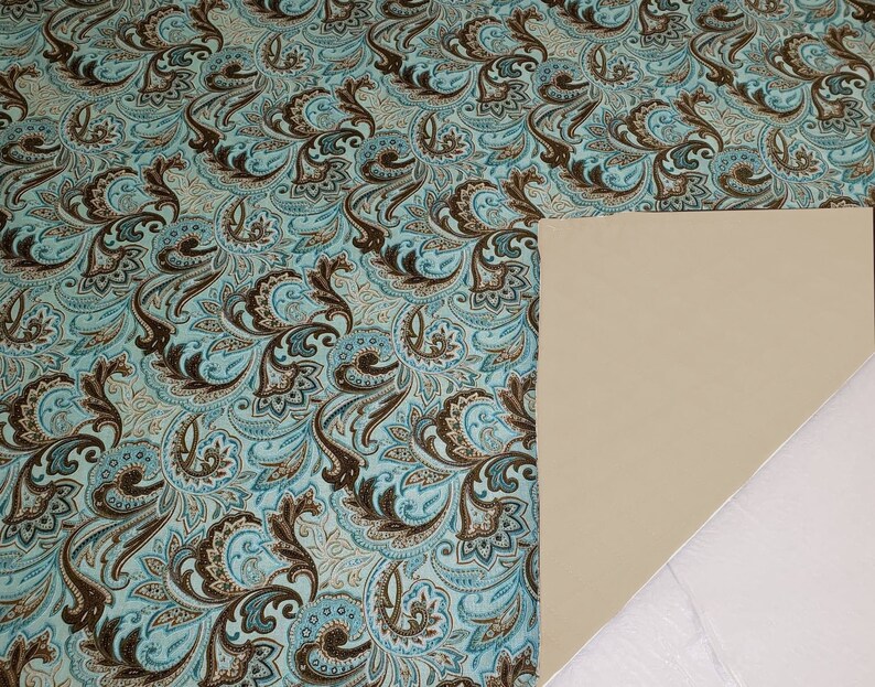 Brown & Teal Paisley Placemats Etsy