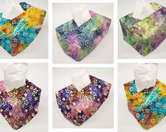 Batik Tie Dye Tissue Box Cover (4 Patterns Available)
