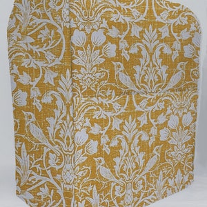 Gold Floral Damask Cover Compatible with Kitchenaid Stand Mixer (Sizing Chart Located in Item Details)