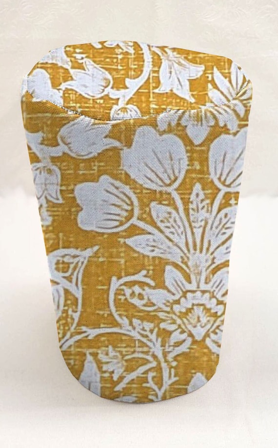 Gold Floral Damask Can Opener Cover 