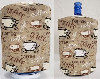 Coffee Beans Water Bottle Cover for 3 or 5 Gallon Bottles