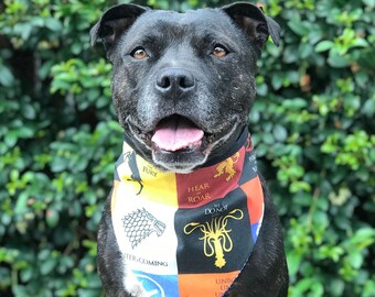 Game Of Thrones Dog Bandana / GOT Dog Bandana / Dog Bandanas