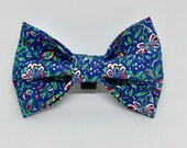 Marrakesh Dog Bow Tie Dog Bowtie Blue Dog Bow-Ties