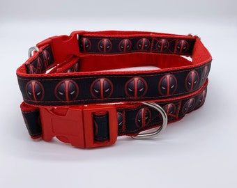 Deadpool Dog Collar / Superhero Dog Collar / Dog Collars Australia