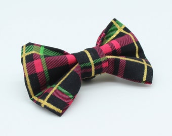 Plaid Dog Bow Tie / Tartan Dog Bow Tie