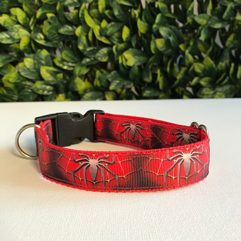 spiderman dog collar