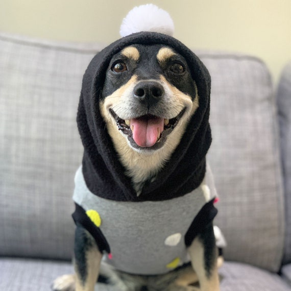 The Cheerleader Dog Hoodie Pom Pom Dog Hoodie Fleece Dog