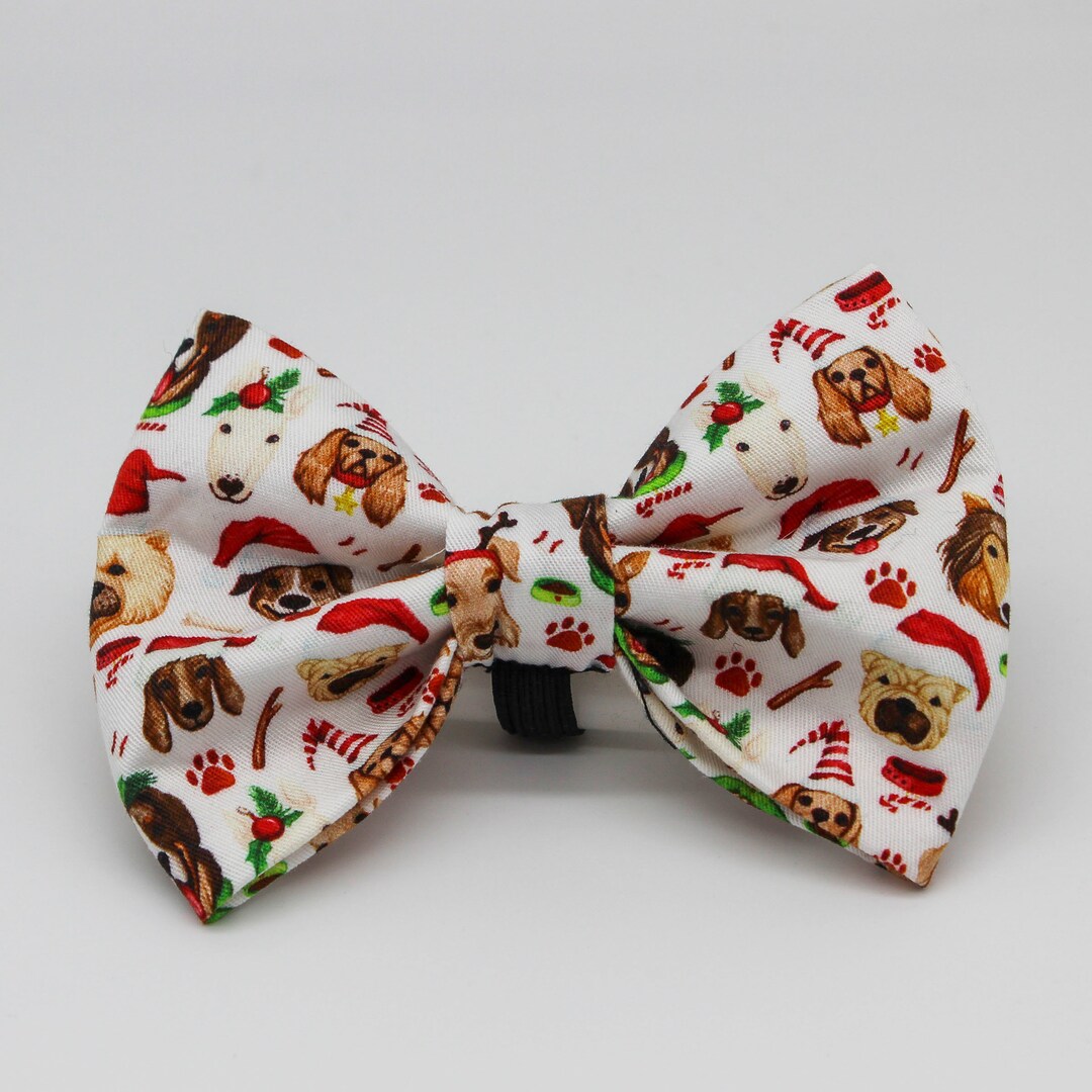 Christmas Dog Bowtie / Puppy Dog Bow Tie / Christmas Dog Bowties Etsy