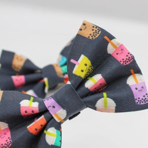 Bubble Tea Dog Bowtie / Boba Dog Bow Tie