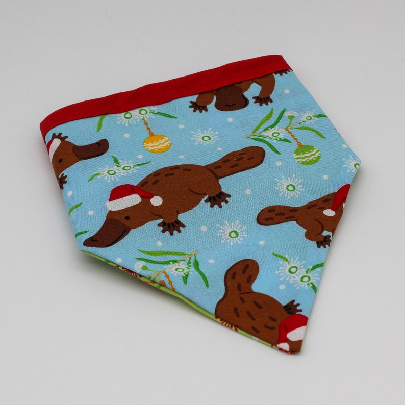 Aussie Christmas Platypus Dog Bandana / Christmas Koala Dog Bandanas image 4