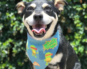 Ninja Turtles Dog Bandana / TMNT  Dog Bandana / Dog Bandanas