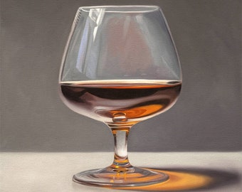 Brandy | Whiskey Drink Kitchen Oil Painting Signed Fine Art Print | Direct from Artist