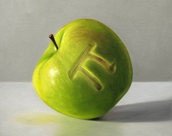 Apple Pi | Food Kitchen Oil Painting Signed Fine Art Print | Direct from Artist