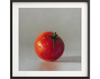 Tomato Trio Food Kitchen Oil Painting Archival Giclee Print Poster Wall Art