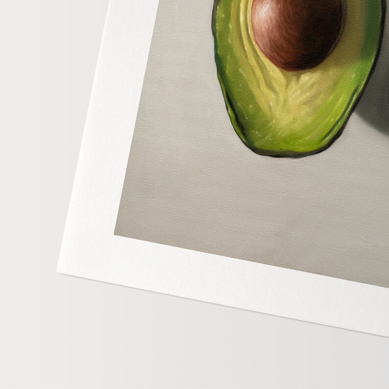 Sliced Avocado Kitchen Food Oil Painting Signed Fine Art Print Direct from Artist Bild 4