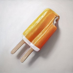 Orange Dreamsicle | Kitchen Creamsicle popsicle Oil Painting Signed Fine Art Print | Direct from Artist