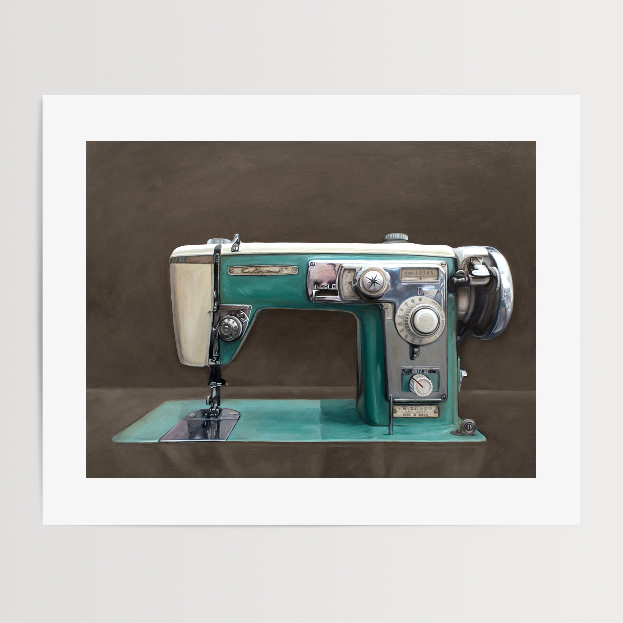 maquina de coser alfa'. óleo lienzo 68 x 31 cm - Buy Paintings directly  from the artist on todocoleccion