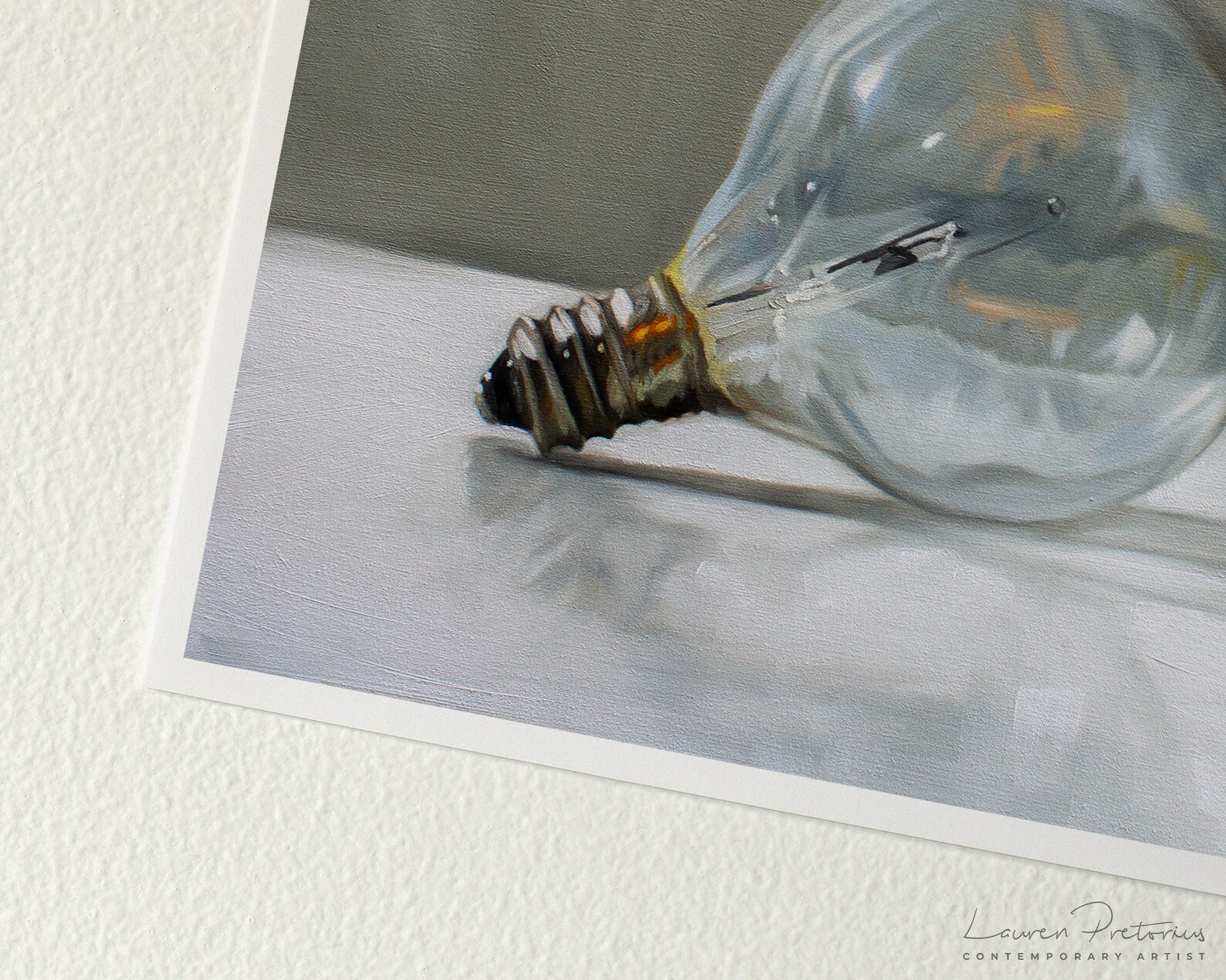 Light Bulb Fine Art Oil Painting Archival Giclee Print by Etsy