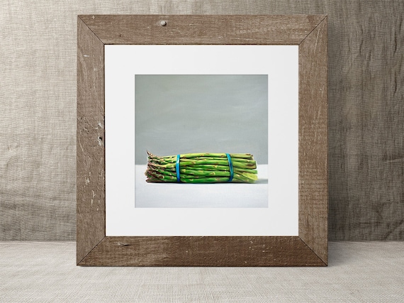 Canvas Print Poster Wall Art or Oil Painting Paper Asparagus Bunch