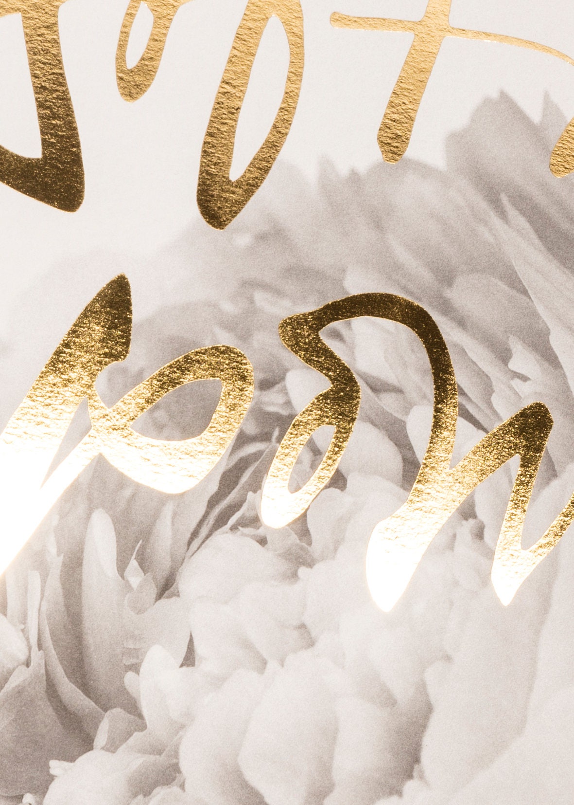 Soft and Powerful. Lettering Finished in Gold Foil. - Etsy