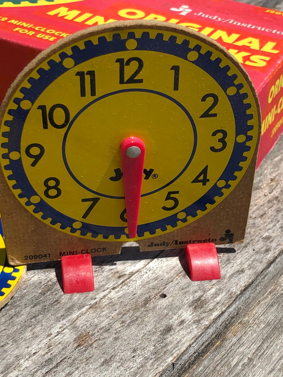 Box of 14 learning clocks Judy Instructo original mini clocks Etsy