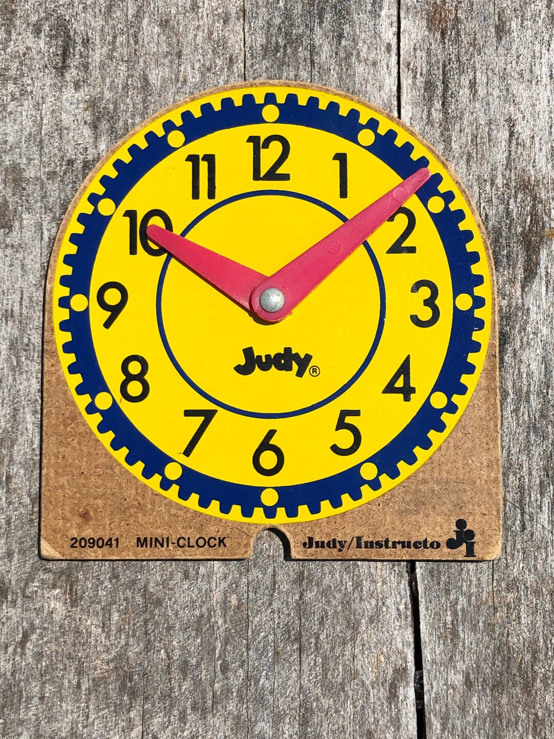 Vintage Learning Clock Judy Instructo Original Mini Clocks Etsy