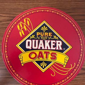 Vintage Pure Quaker Oats Collectible Tin