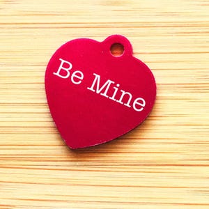 Laser Engraved Medium Heart Pet Tag