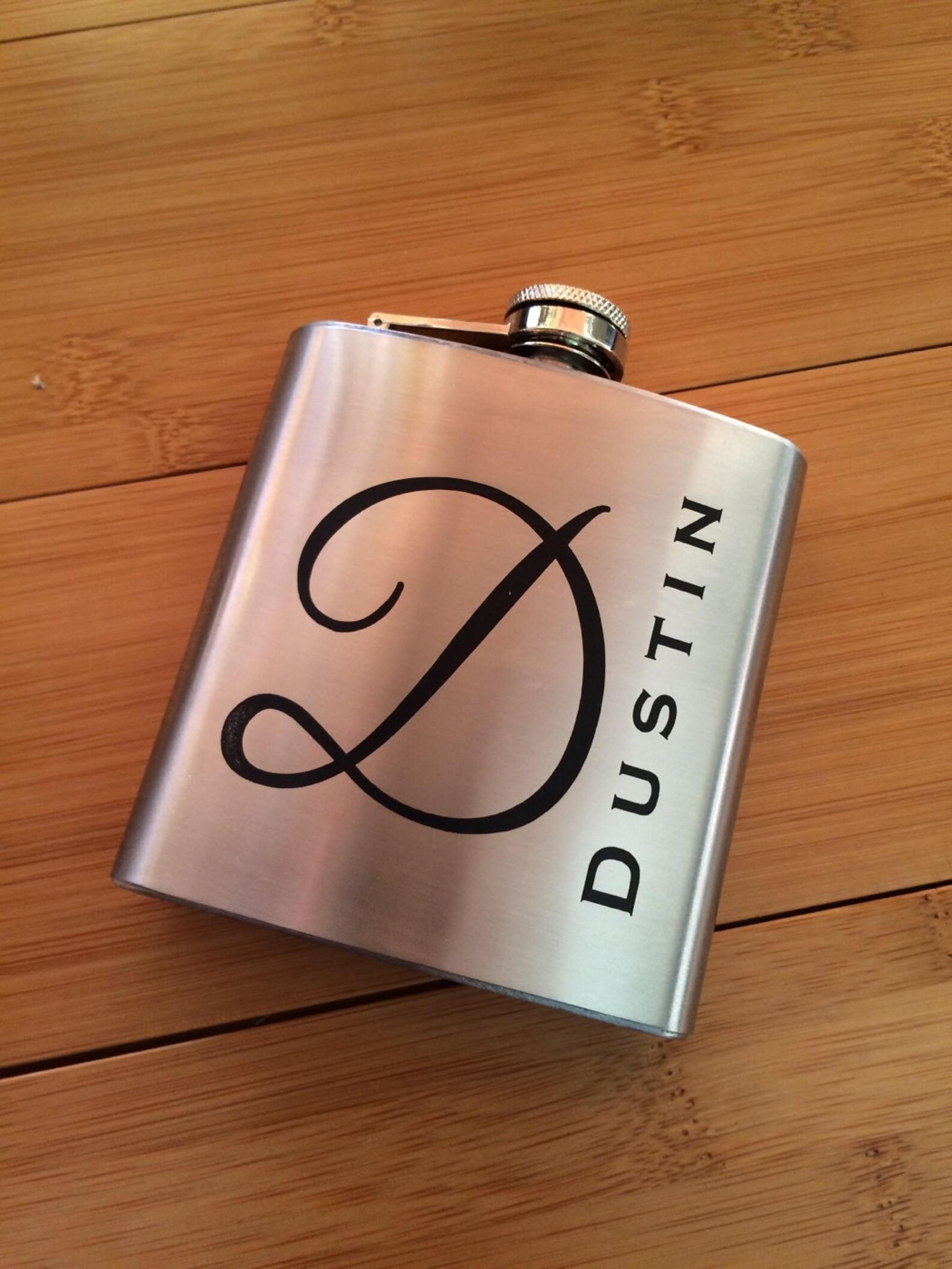 Personalized Engraved Flask Initial Groomsman Flasks Etsy
