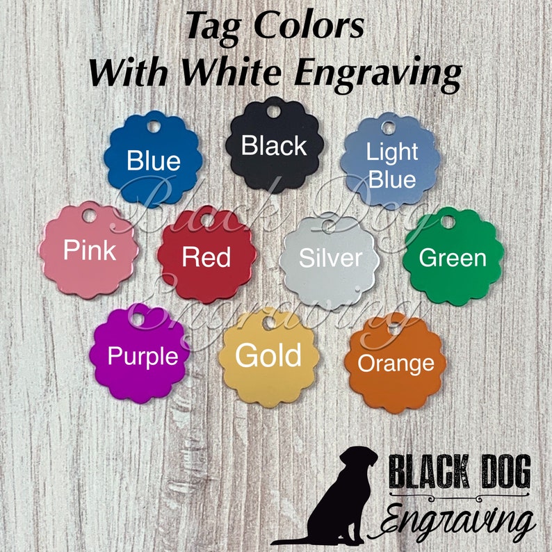 Engraved Small Cloud Pet Tag Round Cloud Small Cat Dog Tag Etsy