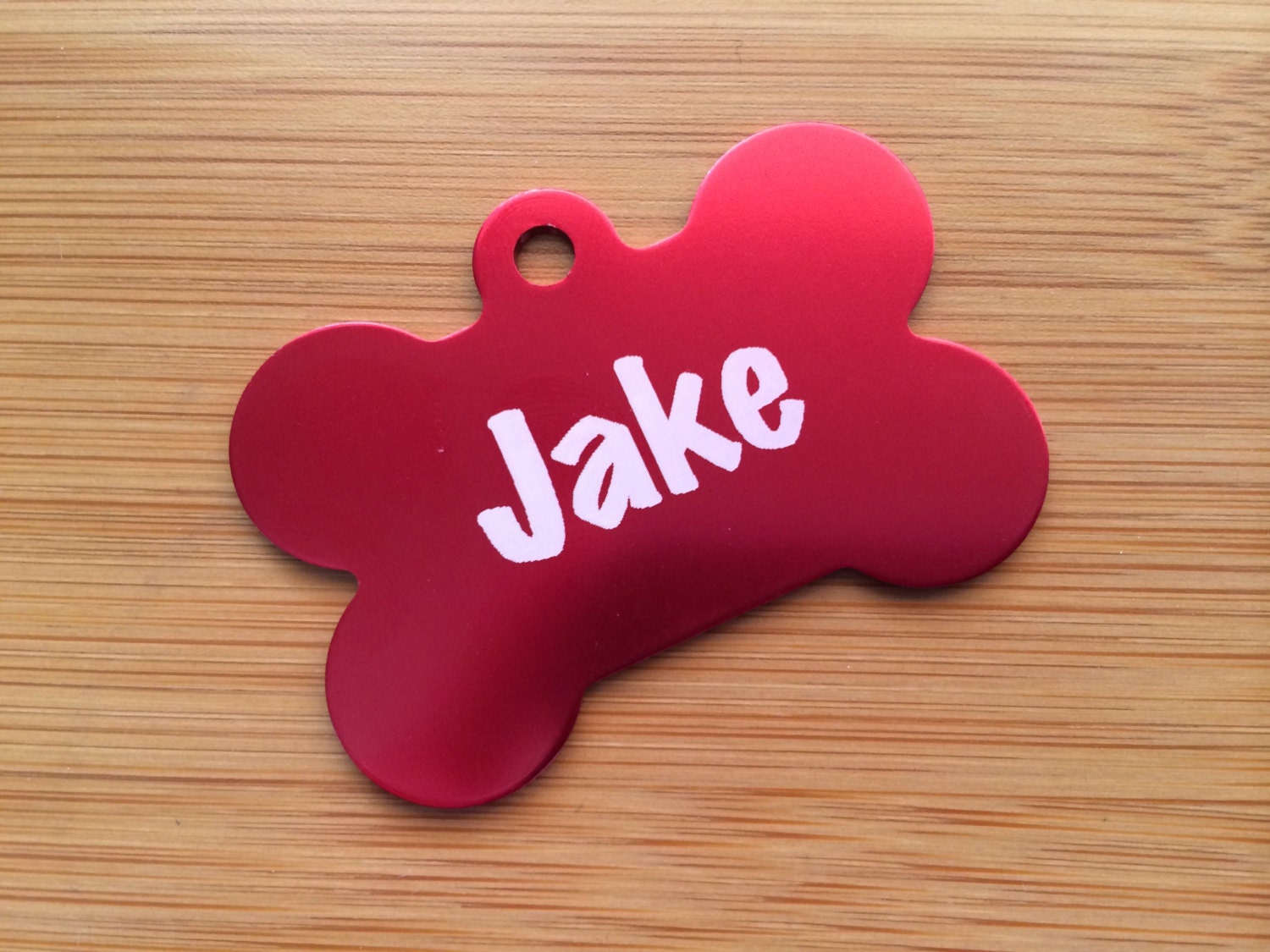 Engraved Color XL Dog Bone Tag