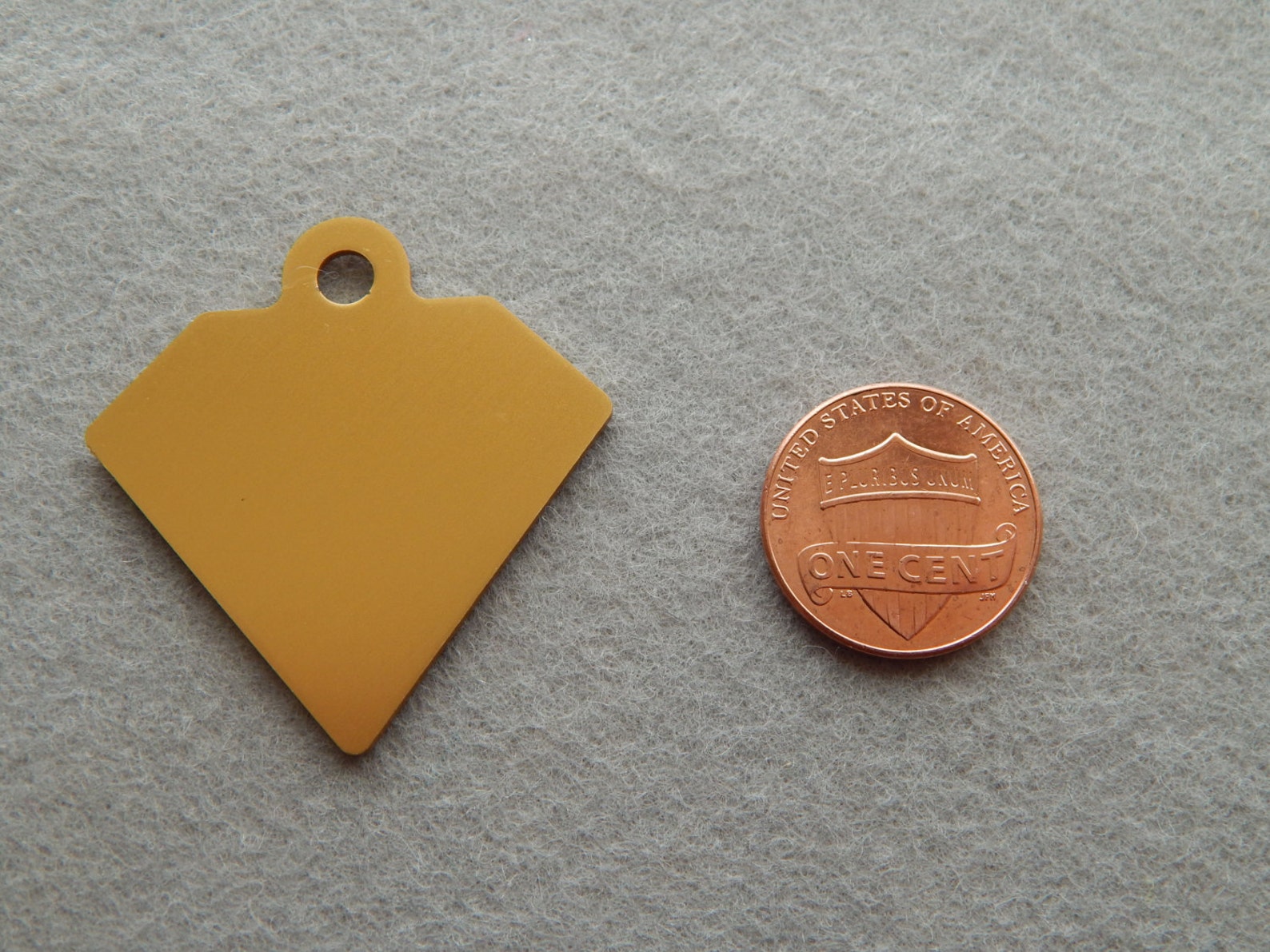 Laser Engraved Large Diamond Pet ID Tag Etsy