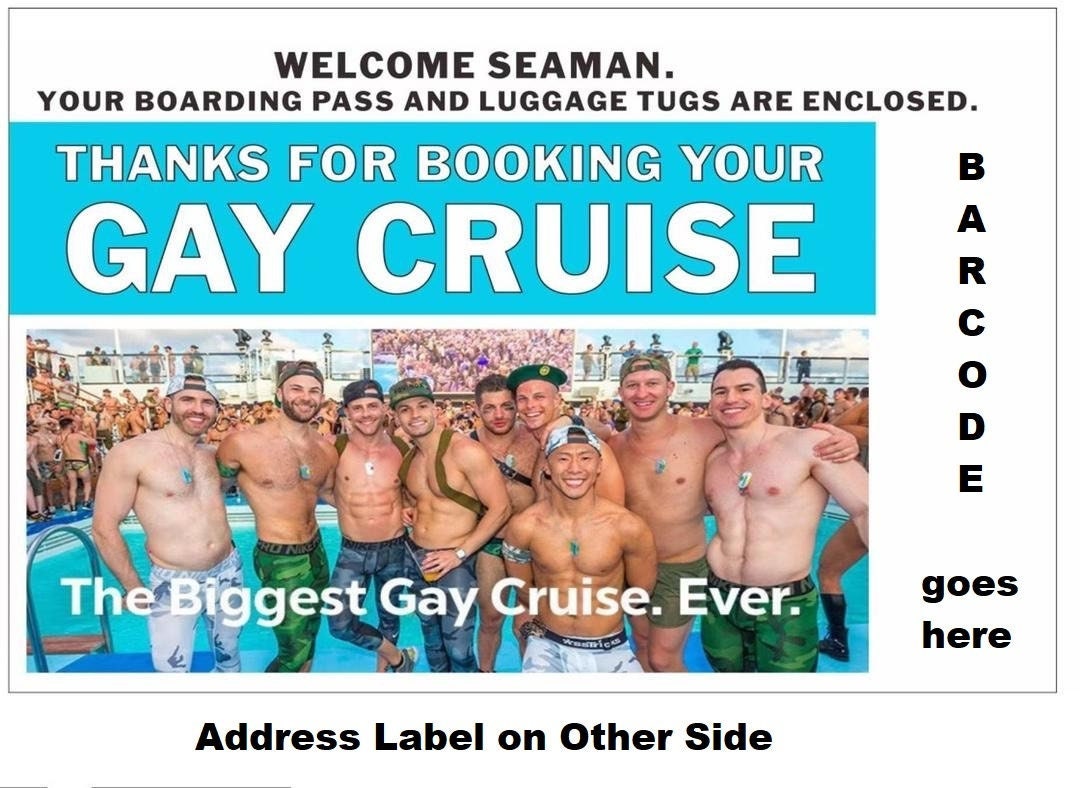 Joke Gay Cruise PRANK Package. I Mail or You Mail. Etsy
