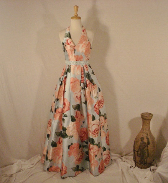 Floral Gown Maxi Dress Prom Party Special Occassi… - image 1