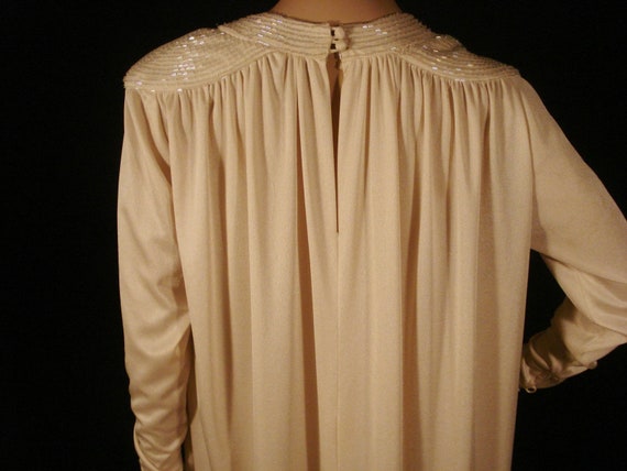 I. Magnin Deluxe Silk Satin Dress Ivory Cocktail … - image 10