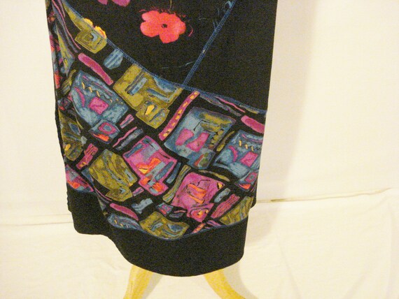 Long Skirt Vintage CM Shades Wearable Art Abstrac… - image 4