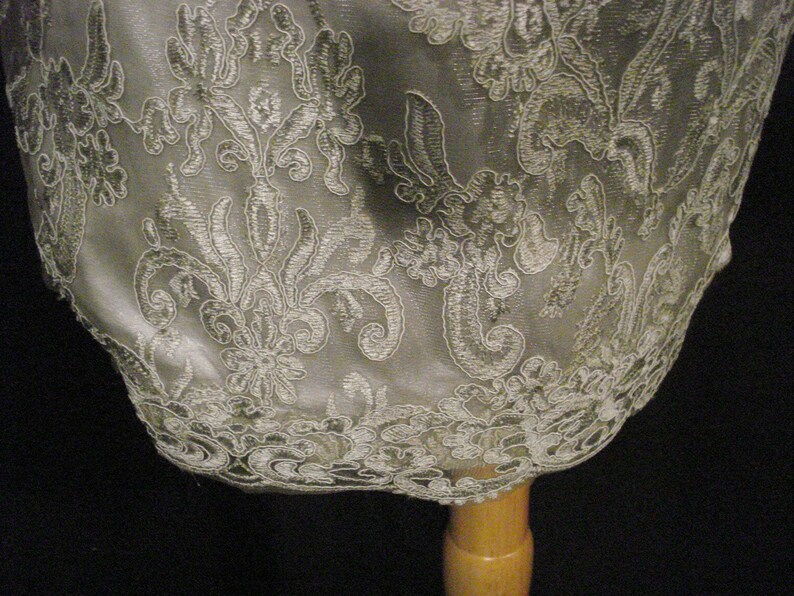 Gray Lace Wedding Dress Formal Special Occassion Lace Up Dress XL XXL