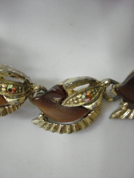 Antique Necklace Vintage 40s 50s Adjustable Chock… - image 5