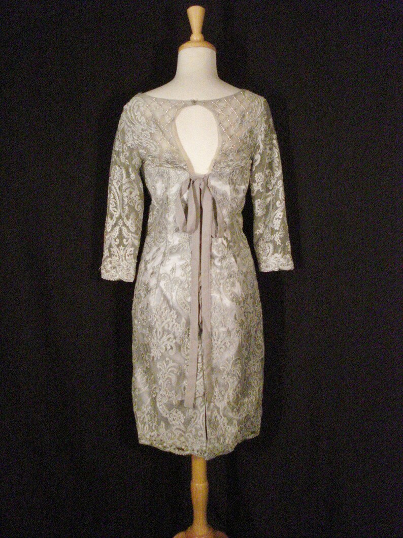 Gray Lace Wedding Dress Formal Special Occassion Lace Up Dress XL XXL