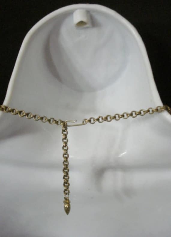 Antique Necklace Vintage 40s 50s Adjustable Chock… - image 4