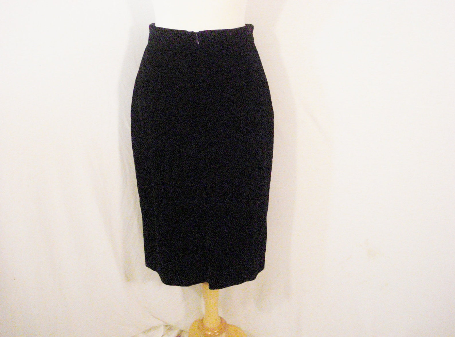 Black Pencil Skirt Vtg. Liz Claiborne Versatile Velvet Skirt - Etsy