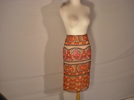 Eci floral midi skirt sales
