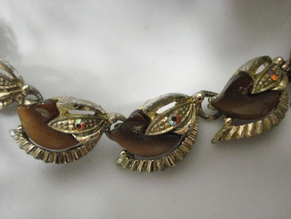 Antique Necklace Vintage 40s 50s Adjustable Chock… - image 2