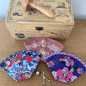 Patchwork nålfodral | Liberty London, Vintage franska tyger, nålbok