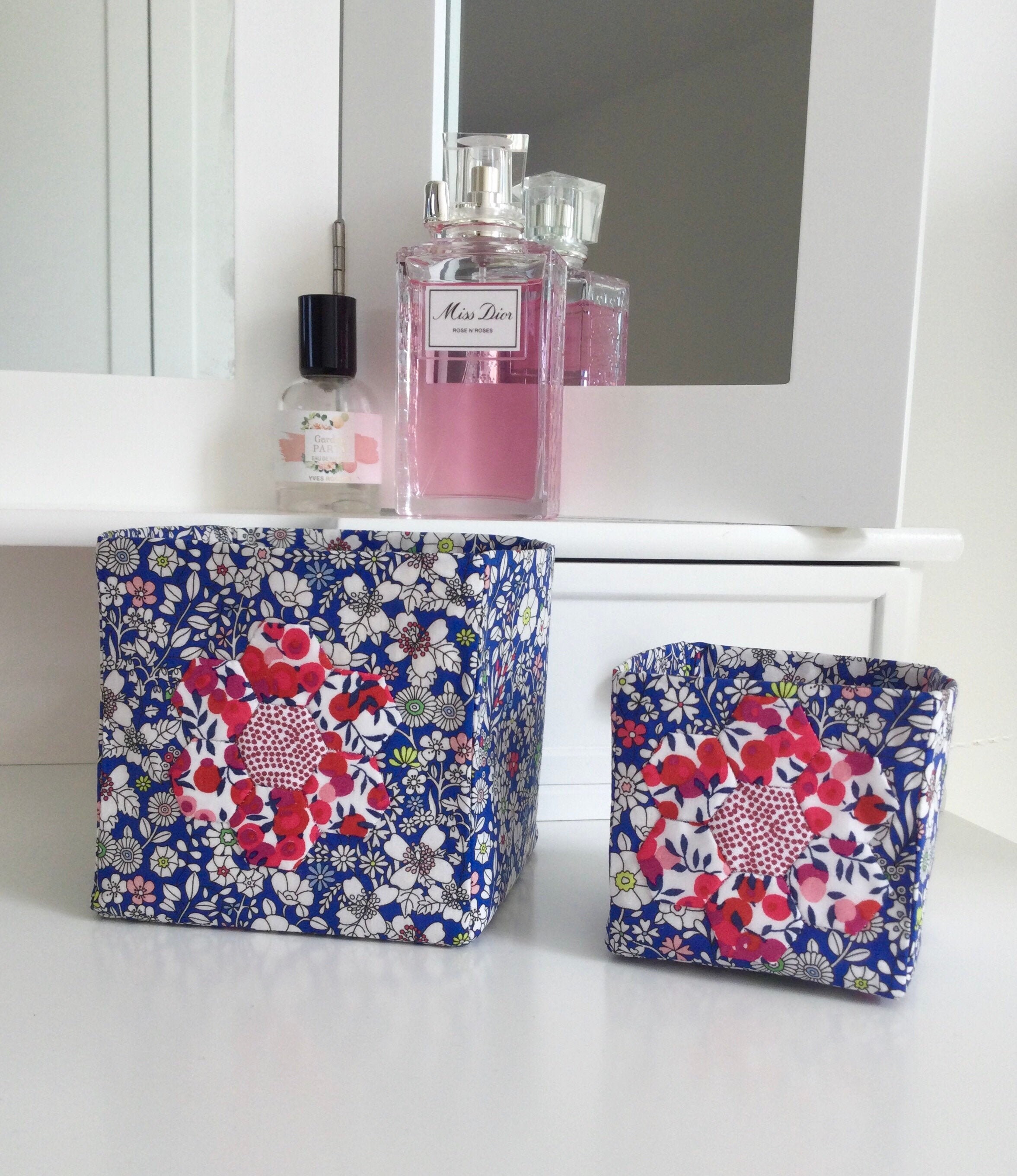 Liberty London Junes Meadow Ensemble de Deux Cubes Stockage