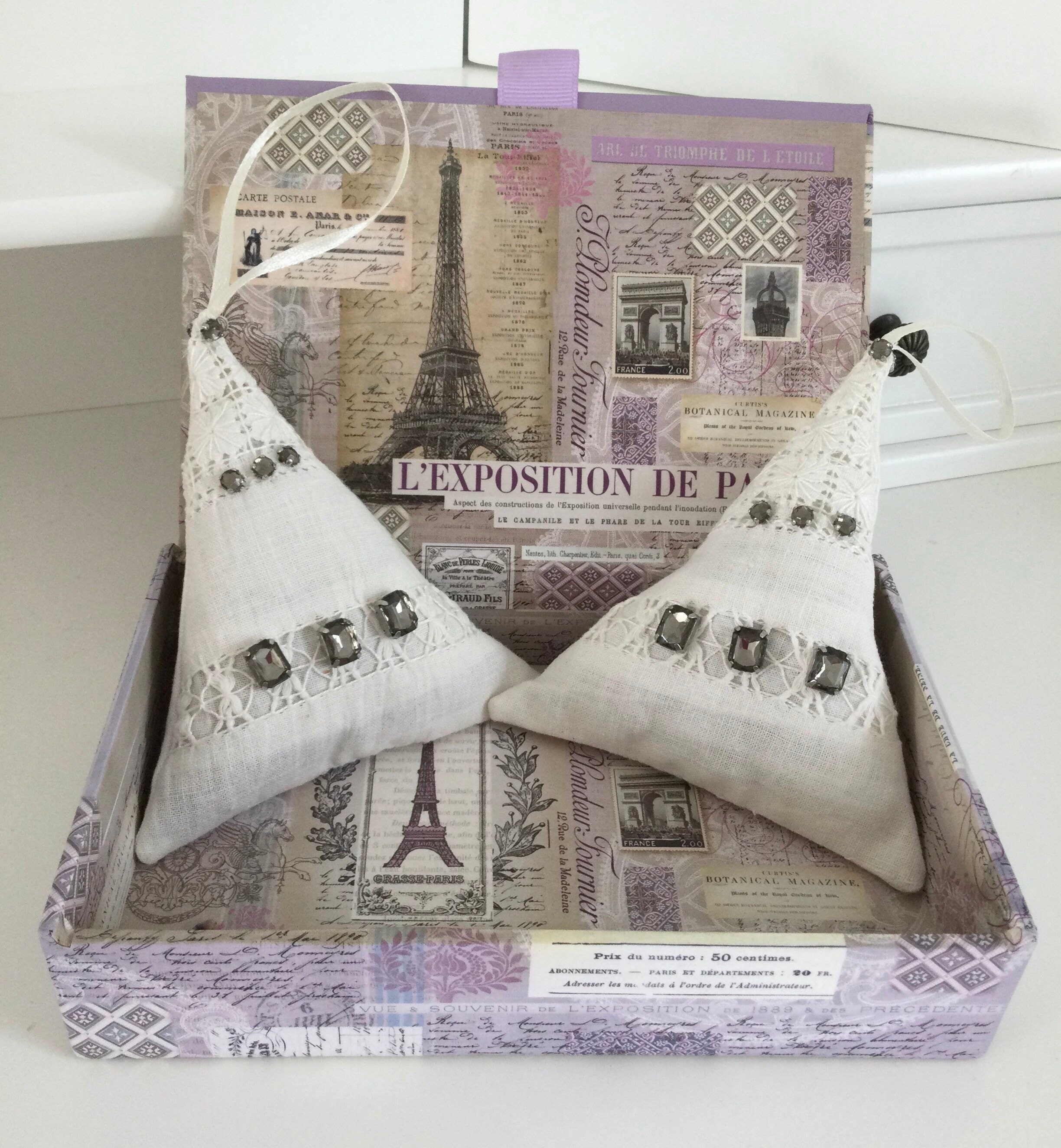 Ensemble de 2 Sachets Vintage Français Linen Lavender