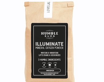Polvo de oxígeno mineral Illuminate: blanquea, ilumina y desodoriza