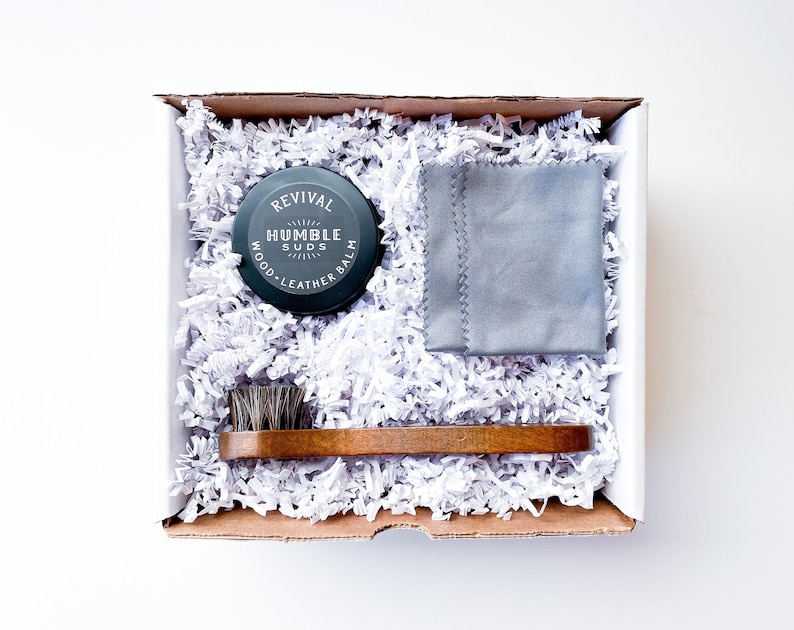 Wood conditioner gift set - leather conditioner gift set - boot conditioner gift set - guy birthday gift - 40th birthday gift - father's day gift - boot lover gift - leather goods conditioner set - wood furniture conditioner set