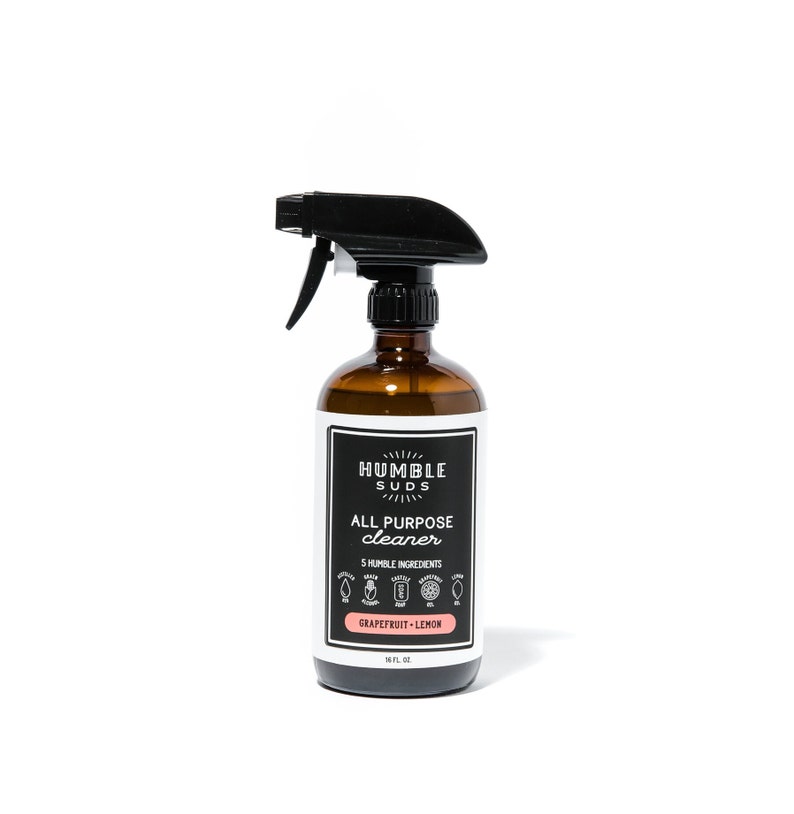 Grapefruit Lemon All Purpose Cleaner: Natural Essential Oil Spray